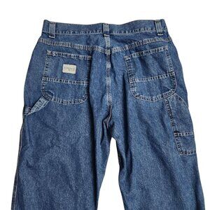 Riveted by Lee Women’s Medium Blue Denim Jeans Capris Baggy Carpenter Skater 14